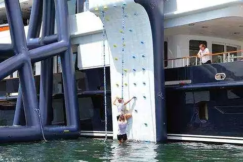 FunAir Climbing Wall on Motor Yacht Helios