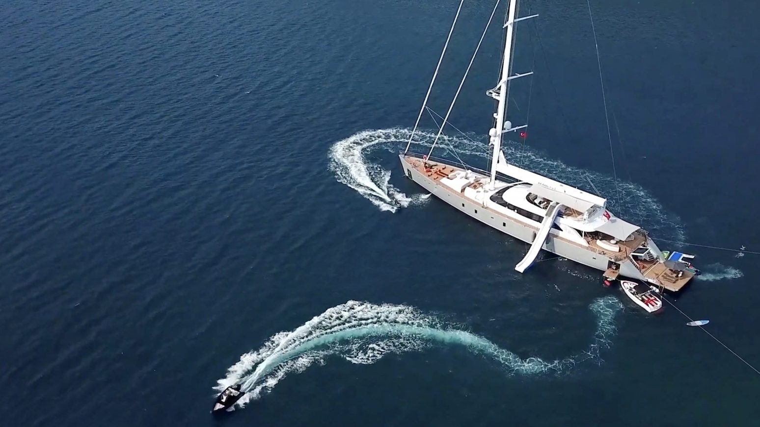 Why FunAir sailing yacht with slide