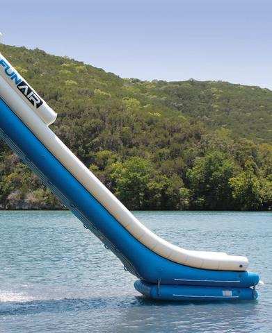 inflatable dock slide