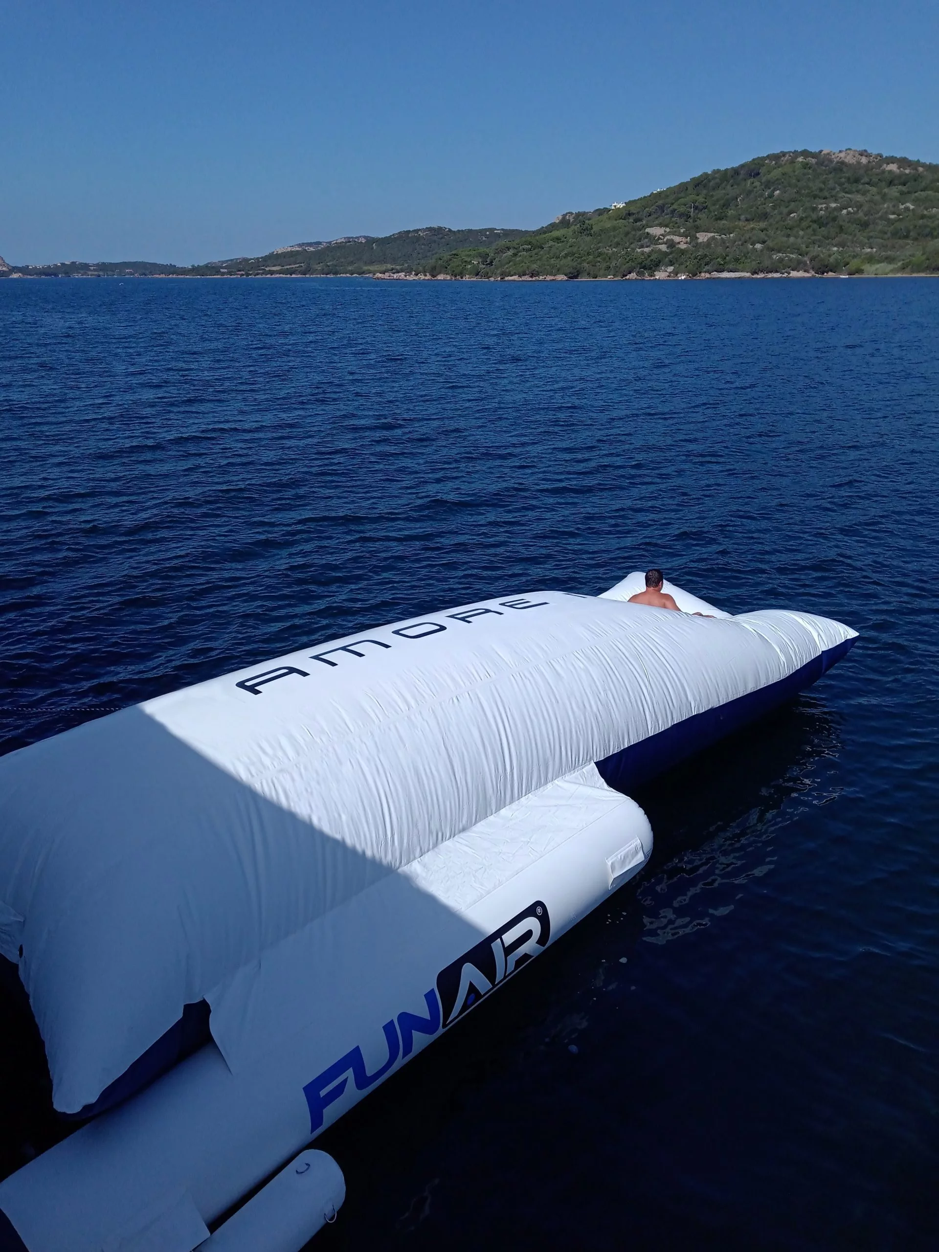 Superyacht BigAir Blob with stabilising outriggers