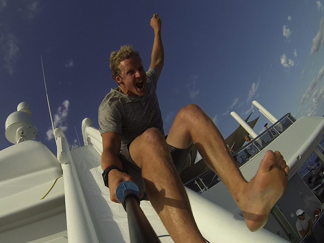 Self Lifting Yacht Slides