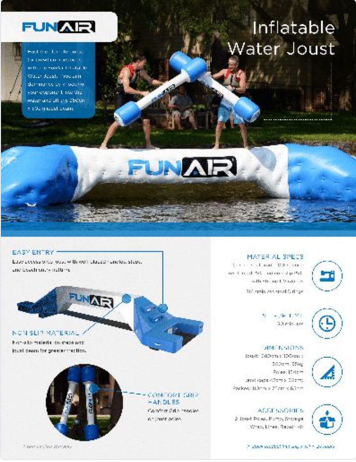 FunAir Joust Spec Sheet