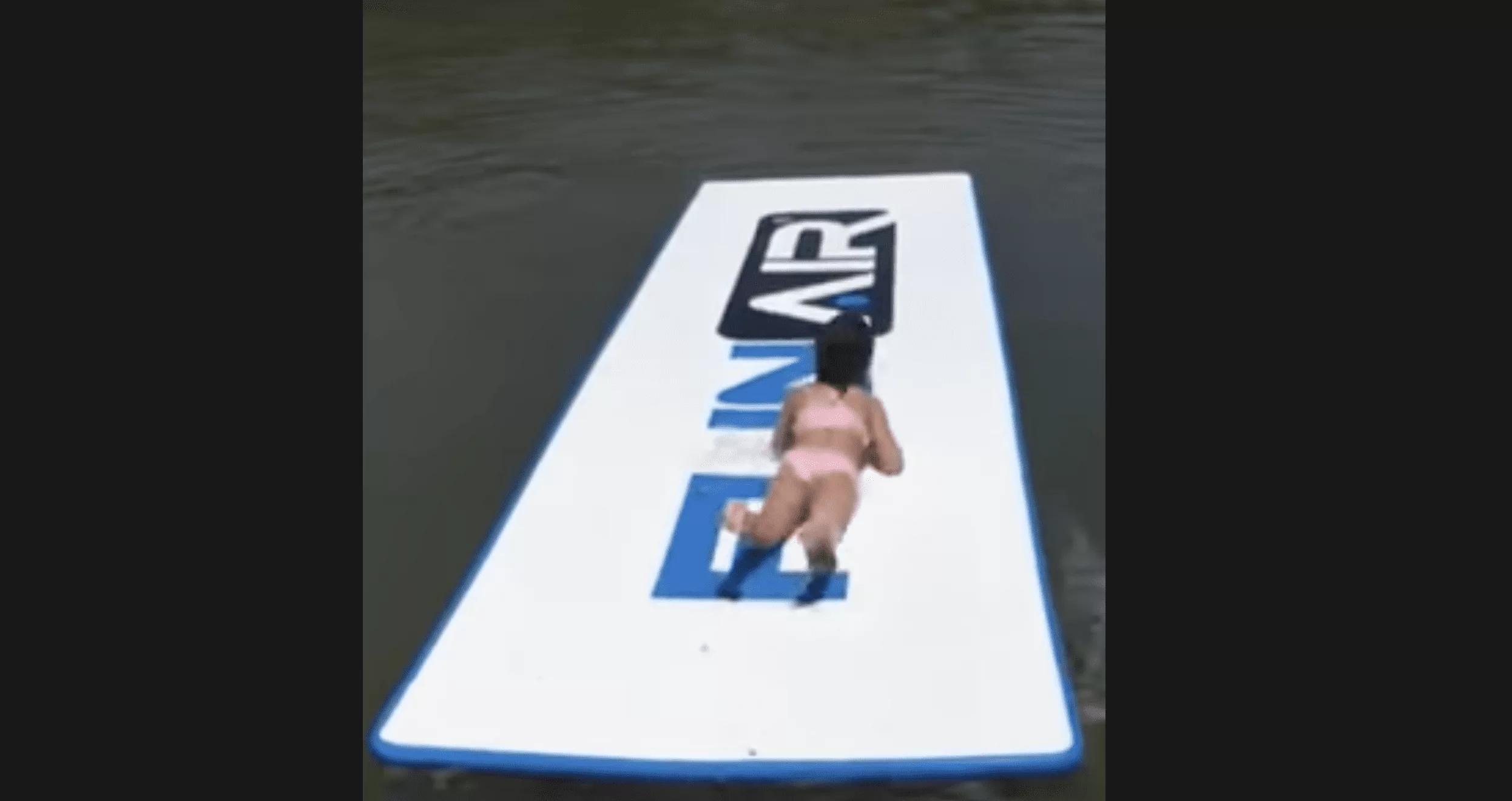The FunAir Inflatable Water Mat Fun on the Lake