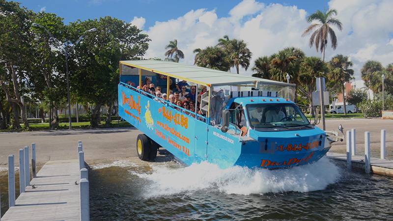 DivaDuck sightseeing tour of Palm Beach Florida