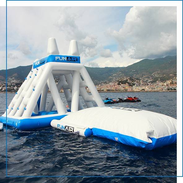 Superyacht Inflatables Playground and FunSize BigAir Blob