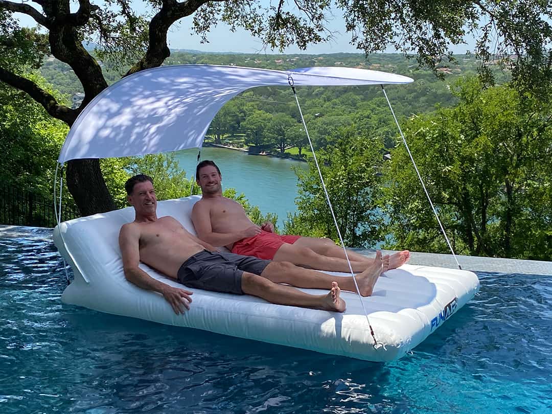 Floating Shaded Lounger
