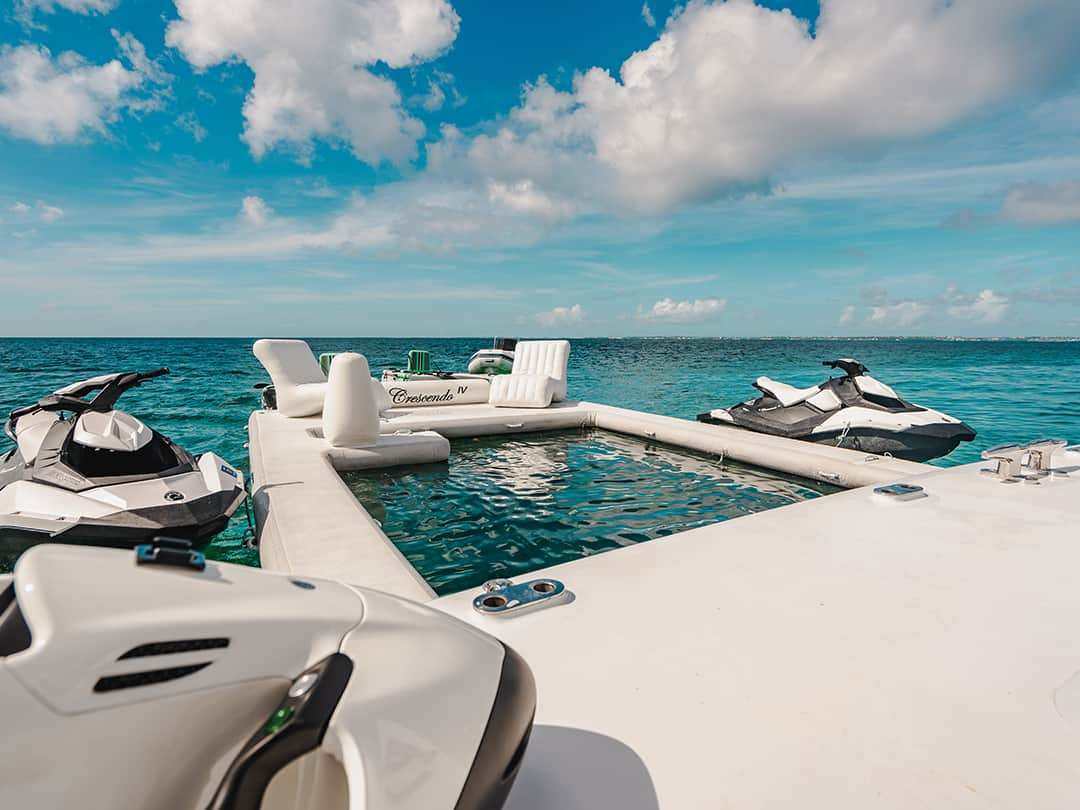 Superyacht Wave Chairs on a FunAir Sea Pool
