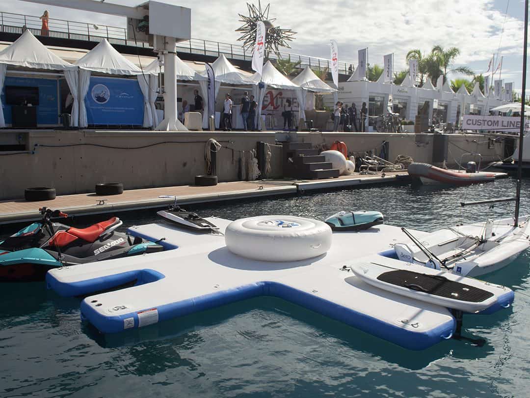 Water Toys on the FunAir Toy Island at Monaco Yacht Show