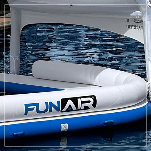 The back bumpers on the FunAir Shaded Oasis