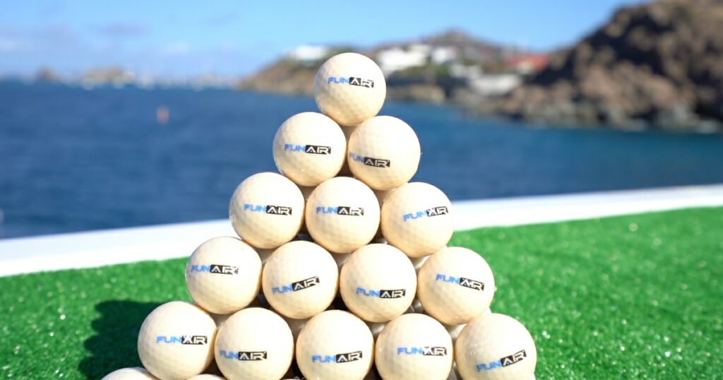 FunAir branded EcoBio golf balls
