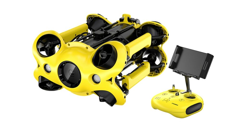 The Charing M2 underwater drone for guests to enjoy during a private superyacht charter
