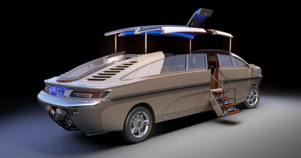 The Nouvoyage Amphibious Limousine luxury superyacht toy