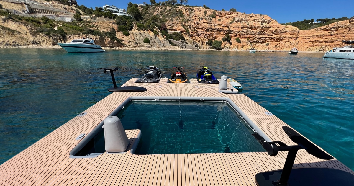 Inflatable Jet Ski Dock | FunAir Superyacht Toys