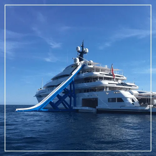A-self-lifting-inflatable-yacht-slide-on-a-charter-superyacht