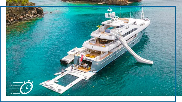 Hanger-Yacht-Slide-on-superyacht-Loon-in-St-Lucia