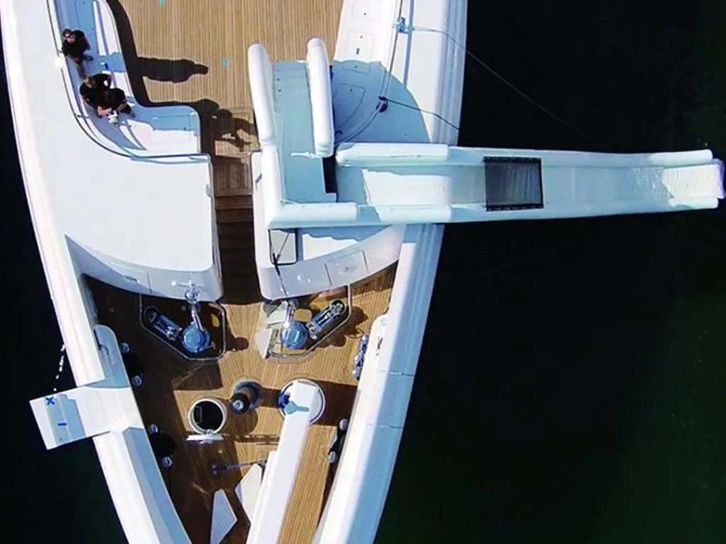 Overehead-view-of-a-bow-slide-on-a-charter-yacht