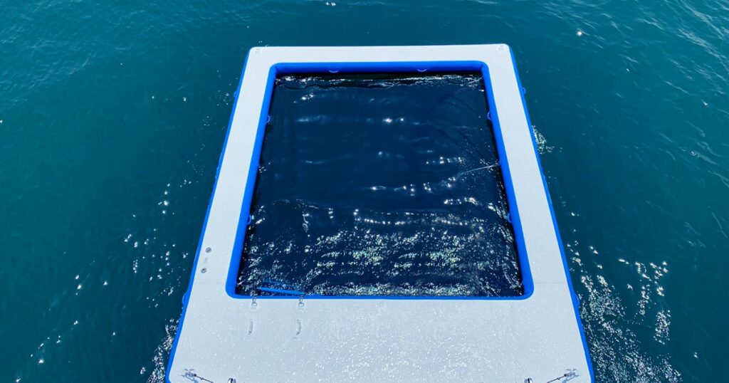 QuickShip Sea Pool on a charter yacht