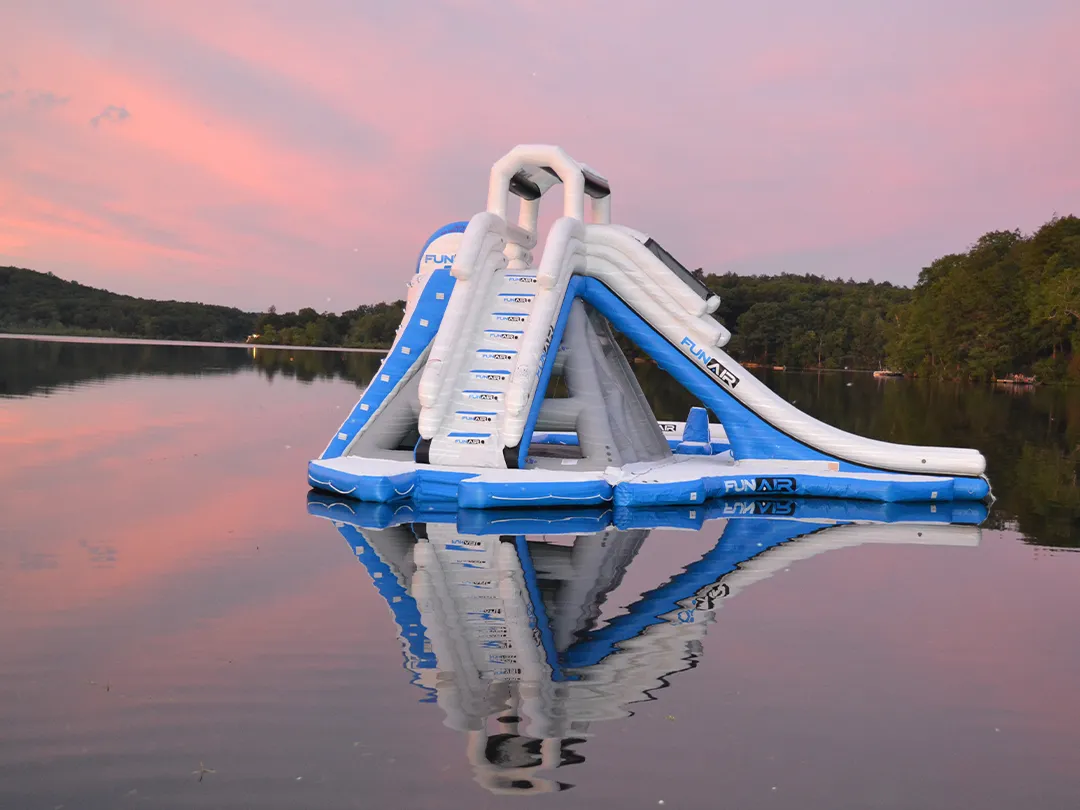 Custom Floating Playground at Summer Camp