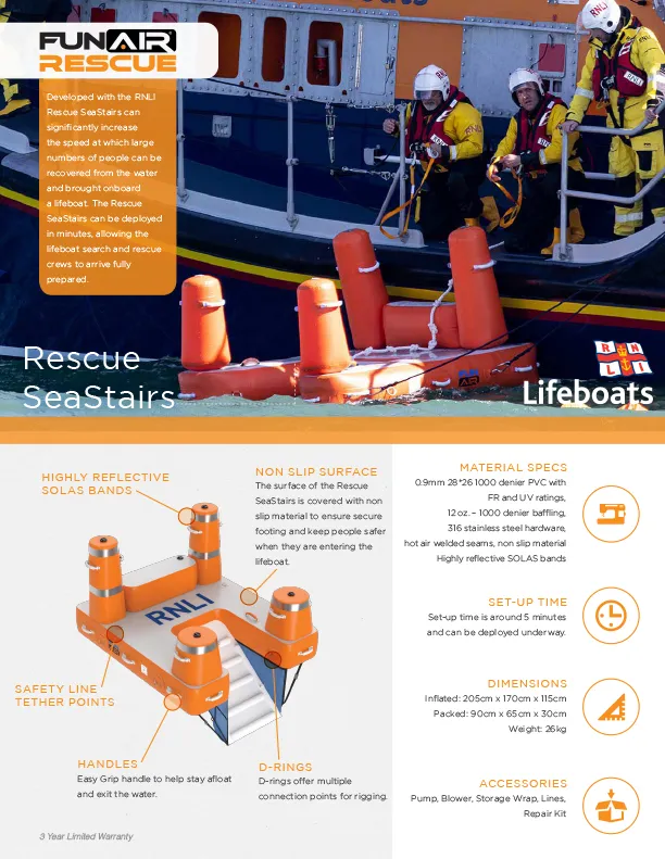 FunAir Rescue SeaStairs Spec Sheet