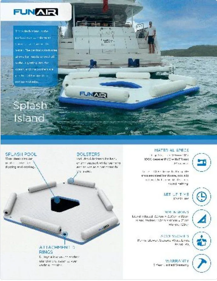 Splash Island Specification Sheet