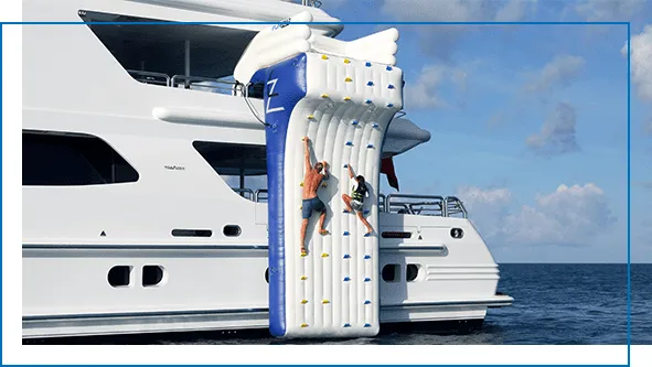Over the Rail Climbing Wall for superyachts