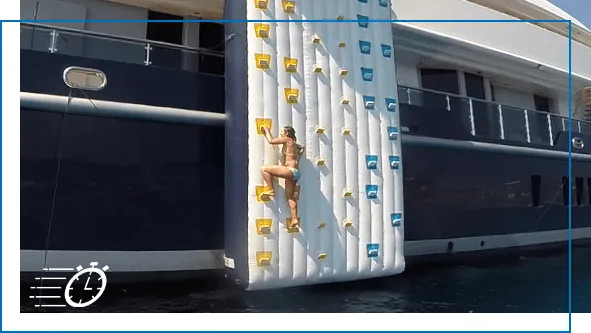 Water Entry Climbing Wall