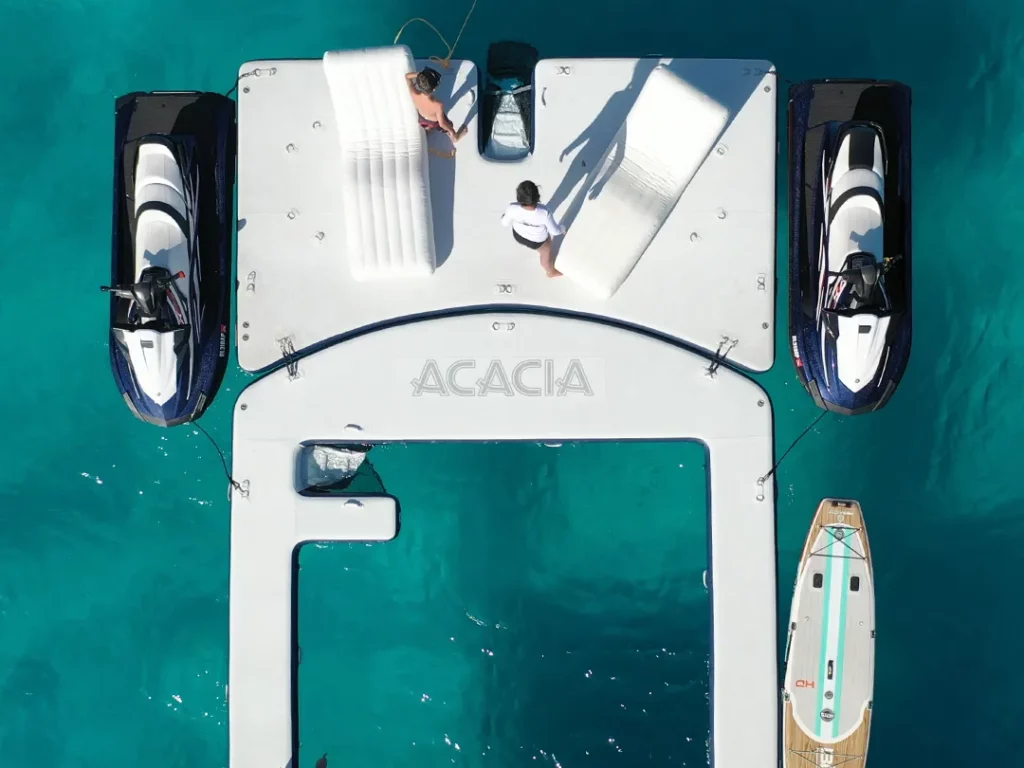 FunFlex MY Acacia drone view with jet skis