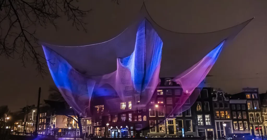 Amsterdam Light Festival visited by yacht crew during METSTRADE and The Superyacht Forum
