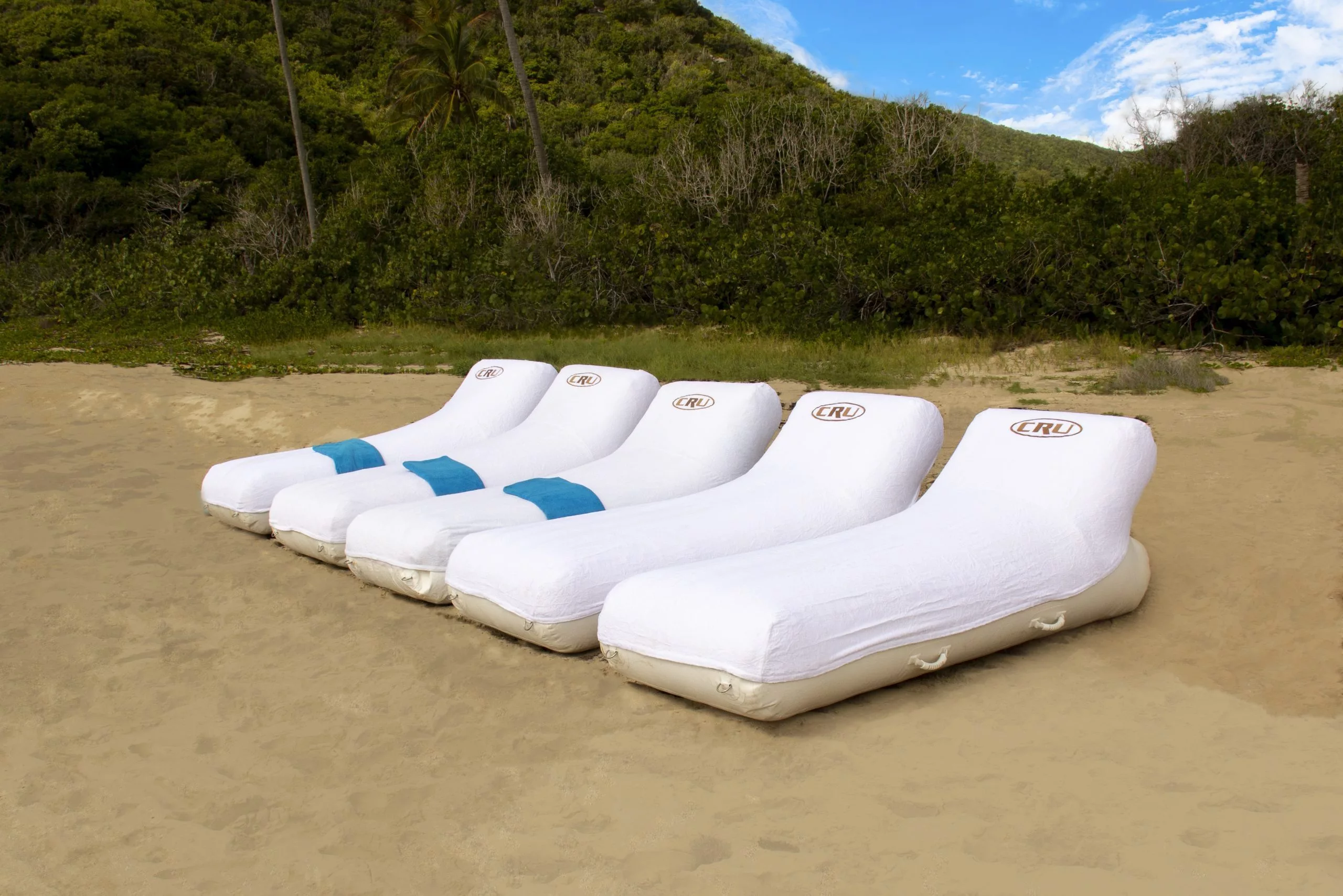 Beach Loungers with custom covers