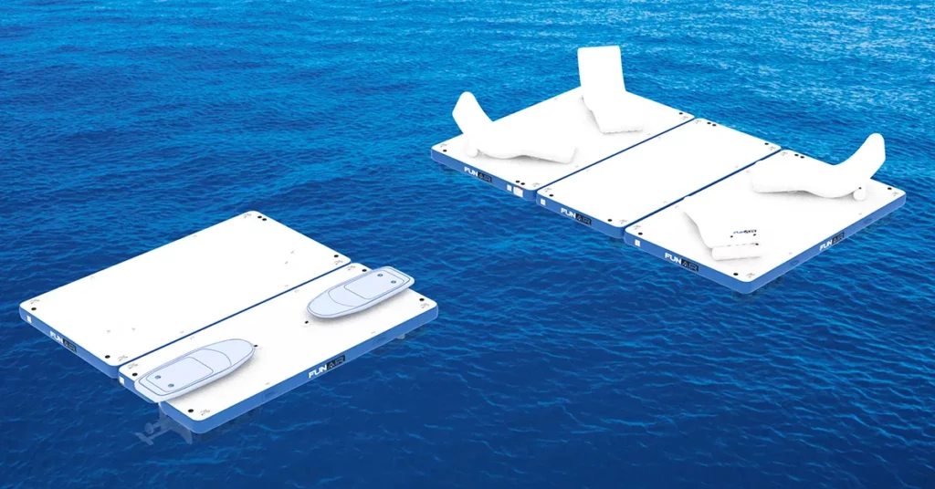 FunFlex Swim Platform Extension, Dock, Wave Loungers and EFoil Dock