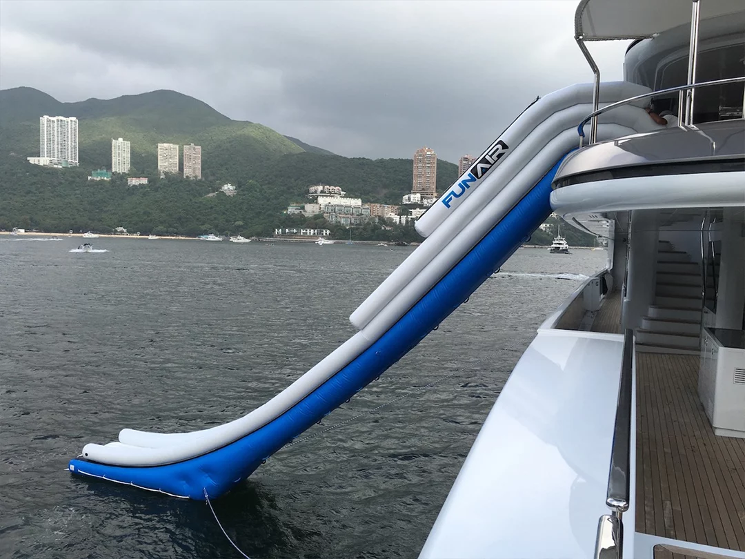 Hanger Extreme Yacht Slide on charter yacht MY Eternity