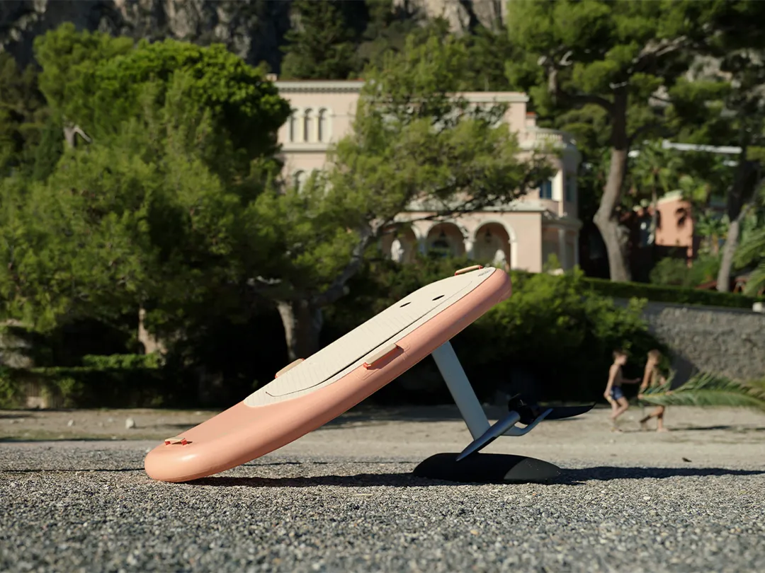 Fliteboard on a beach near Monaco