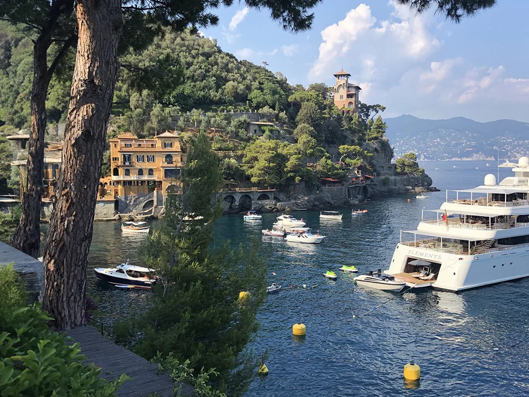 Charter superyacht moored in Italy
