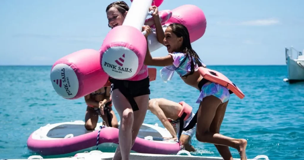 Pink Sails Waikiki custom Water Joust