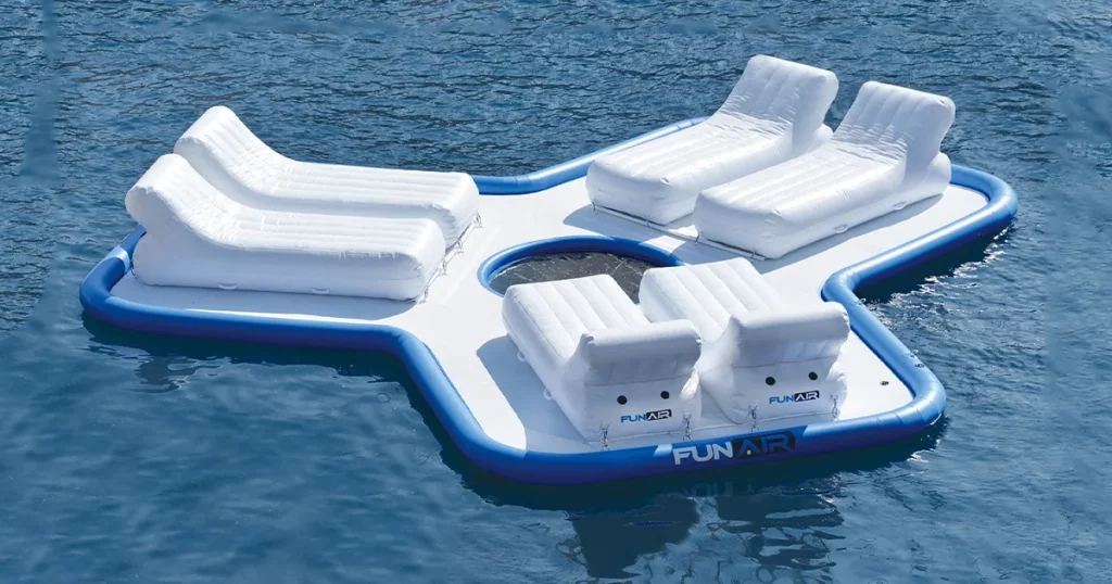 The FunAir Floating Island for charter superyachts