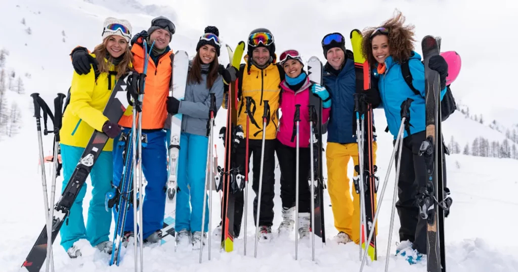 Lost and Found Crew organised skiing trip for yachties