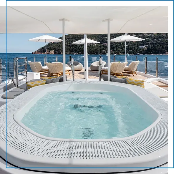 Superyacht Nomad Sun Deck