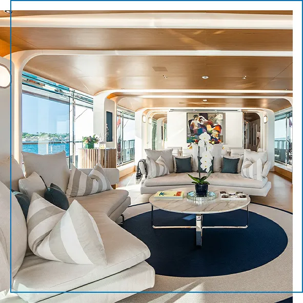 The Incredible Italian yacht interiors on charter yacht MY KOJU