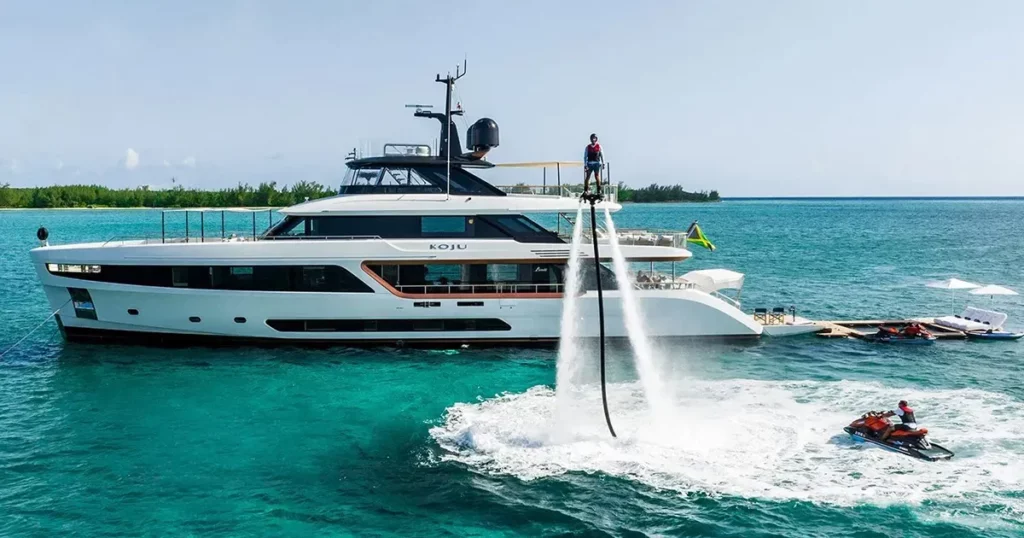 Water toys and yacht inflatables on FunAir FunYacht MY Koju