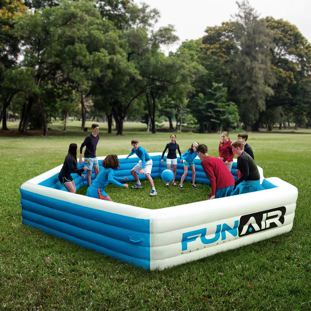 children at summer camp playing GaGa Ball