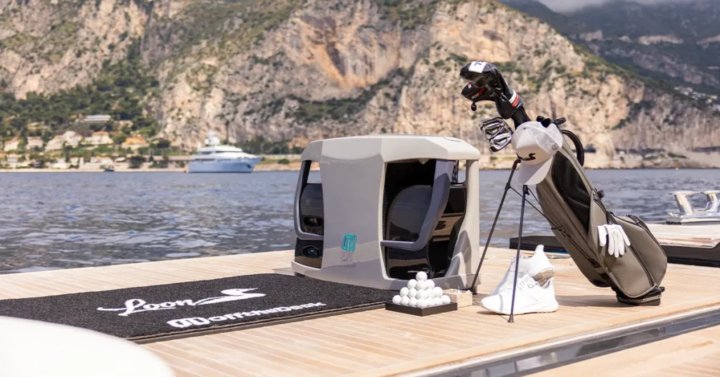 Off the Deck SeaDrive CX and branded superyacht golf accessories