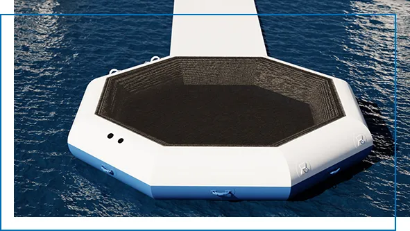 FunAir Floating Bouncer superyacht inflatable water toy