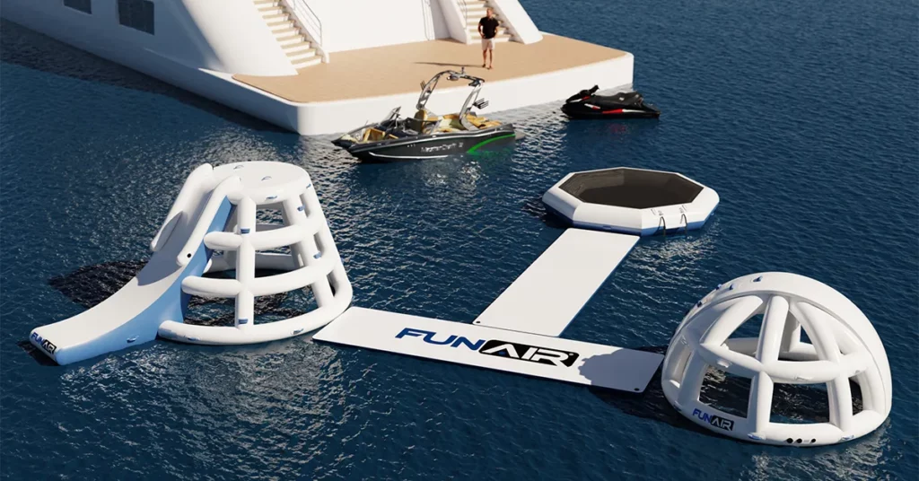 FunAir Water Park superyacht inflatables