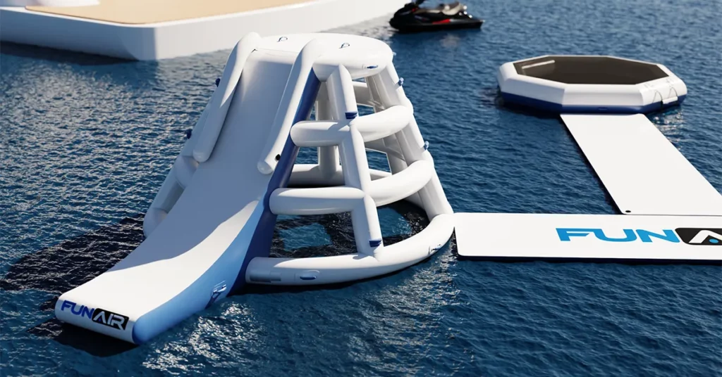 The FunAir superyacht inflatable Splash Tower