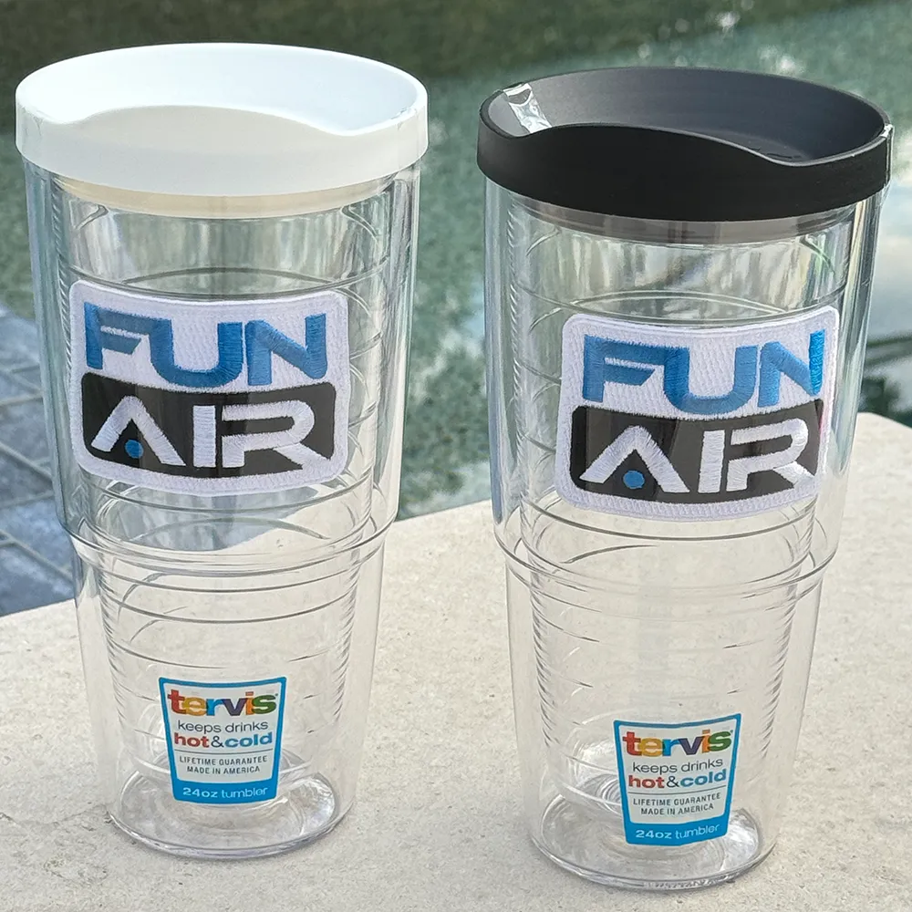 FunAir branded Tervis cups
