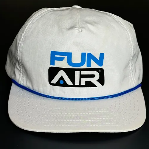 White-FunAir-branded-hat