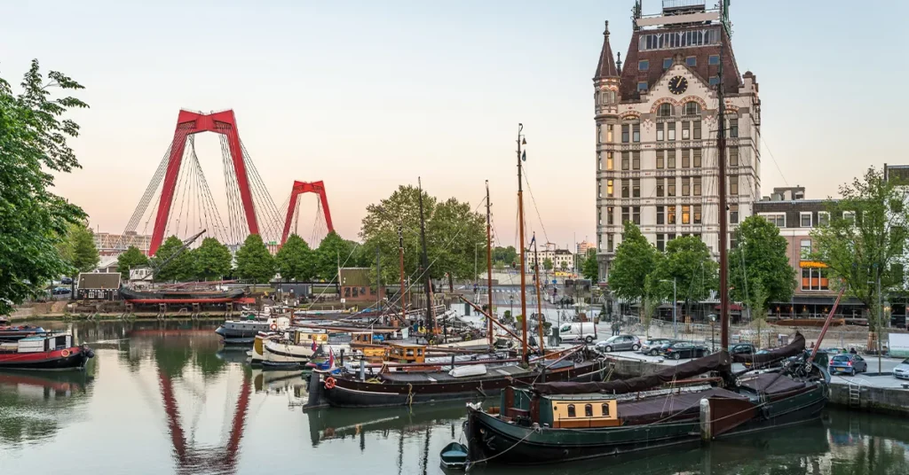 superyacht crew visiting the city of Rotterdam in the Netherlands during METStrade