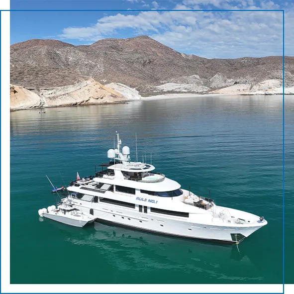 FunAir FunYacht Rule No 1 in a cool superyacht cruising ground