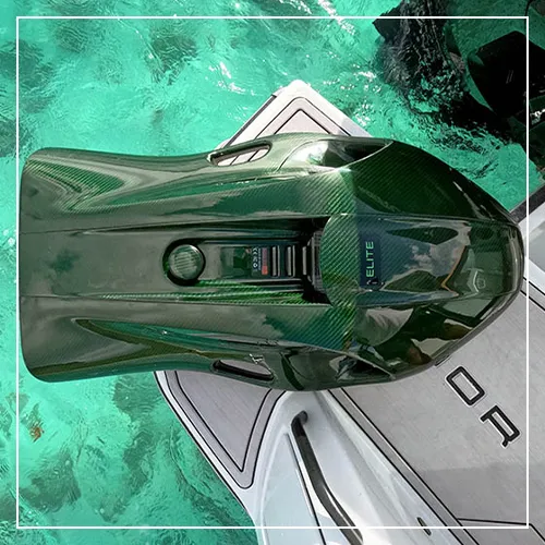 The elegant robust design of the SeaNXT ELITE underwater scooter