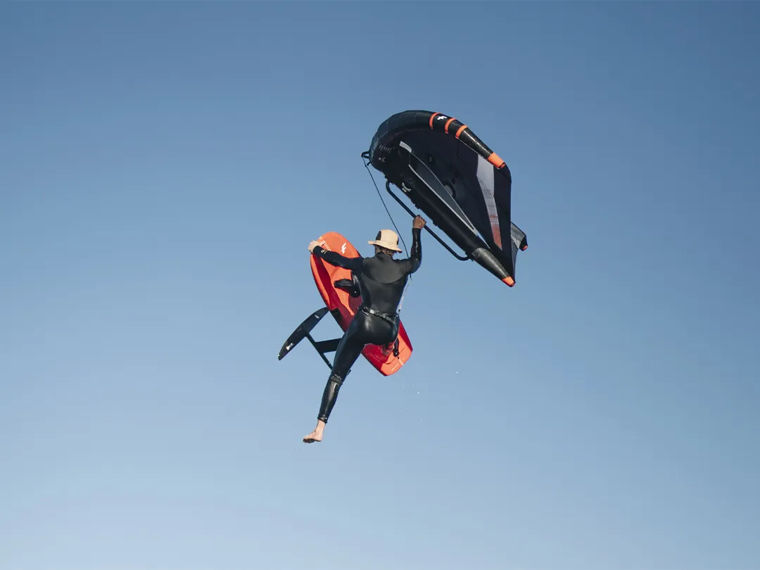 Big Air using an F-One kite and board